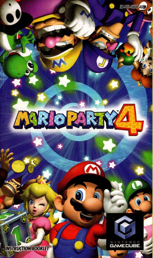 Nintendo Gamecube Instruction Booklet - Mario Party 4