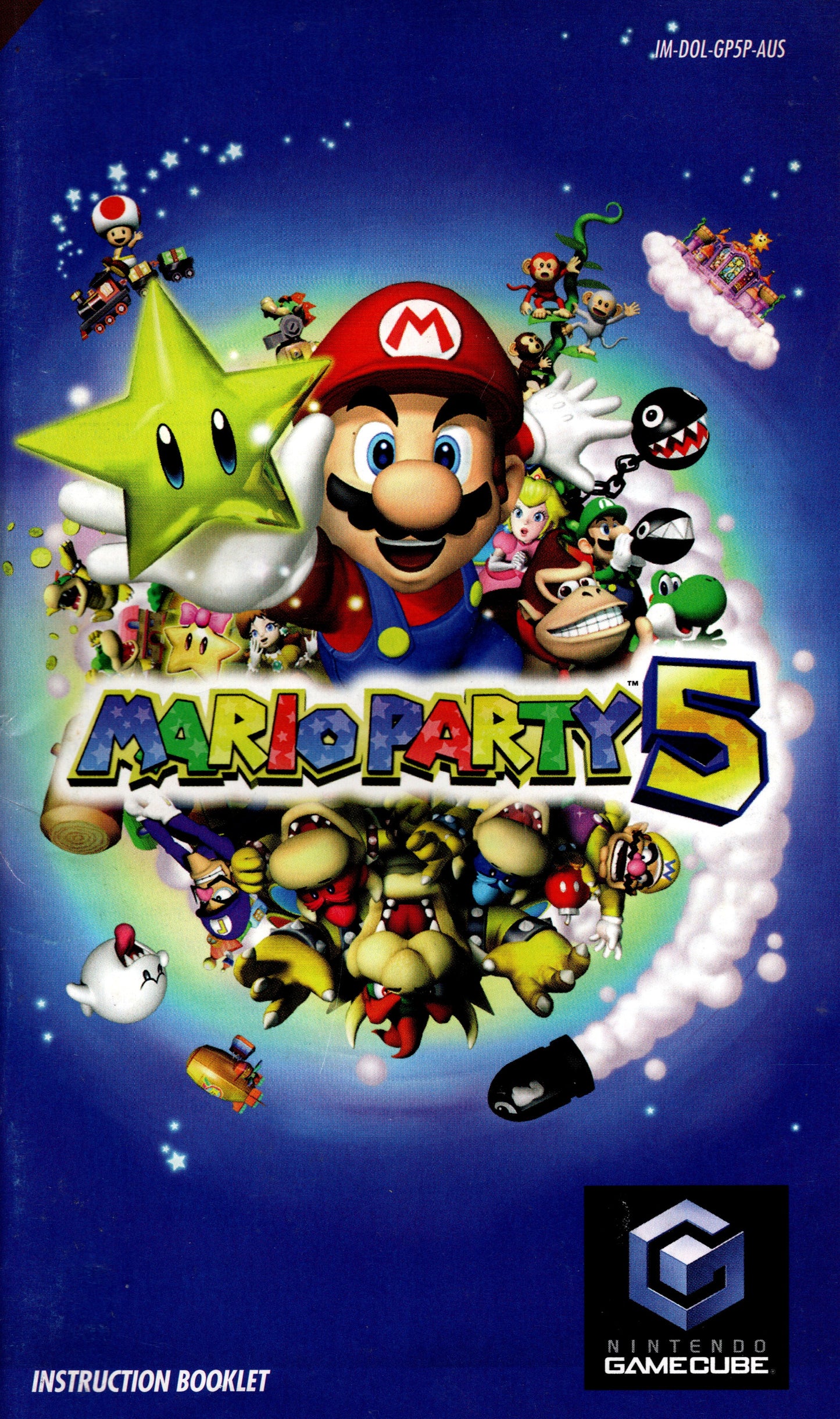 Nintendo Gamecube Instruction Booklet - Mario Party 5