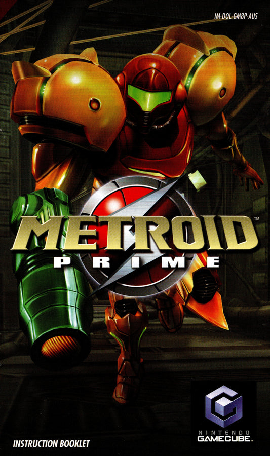 Nintendo Gamecube Instruction Booklet - Metroid prime